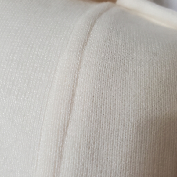 H&M Moto Knit Jacket Womens Size L Cropped Tab Shoulder Zipper Sleeve Diag Zip - Picture 6 of 15